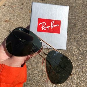 Brand New Rayban Aviator Folding Sunglasses